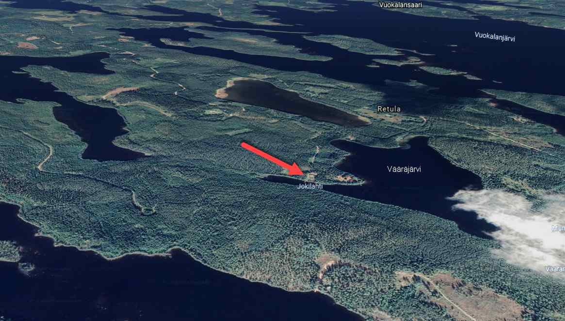 Savonranta metsäranta satelliet foto